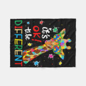 Autisme-bewustwording Acceptatie vrouwen Kind dat Fleece Deken (Voorkant (Horizontaal))