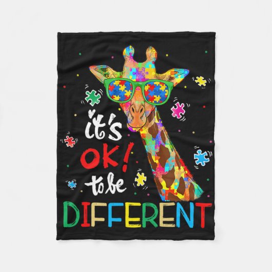 Autisme-bewustwording Acceptatie vrouwen Kind dat Fleece Deken (Voorkant)