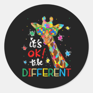 Autisme-bewustwording Acceptatie vrouwen Kind dat Ronde Sticker