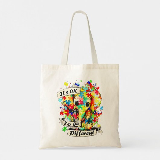 Autisme-bewustwording Acceptatie vrouwen Kind dat  Tote Bag (Achterkant)
