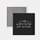 Autisme Bewustwording Cure Ableism Not Autisme Magneet (Voorkant / Achterkant)