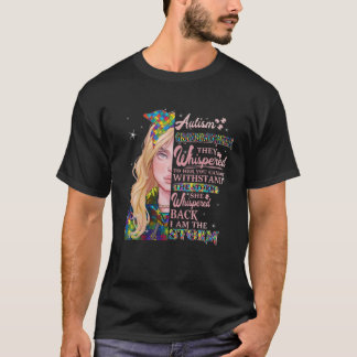 Autisme-bewustwording die ze doorgeven aan haar au t-shirt
