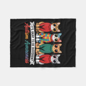 Autisme bewustwording  fleece deken (Voorkant (Horizontaal))