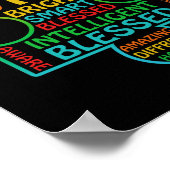 Autisme-bewustwording Gebreekt Poster (Hoek)