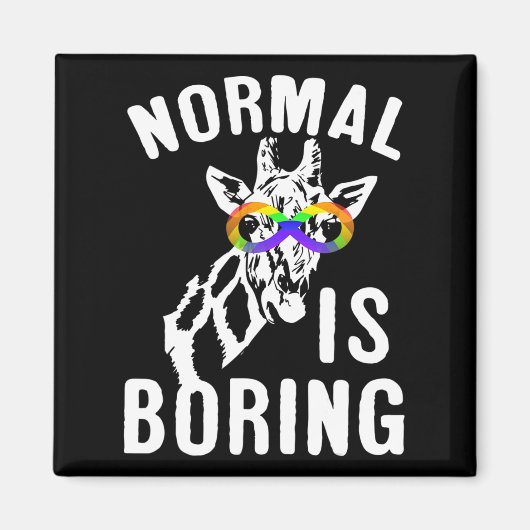 Autisme-bewustwording Normaal is het symbool van o Magneet (Voorkant)