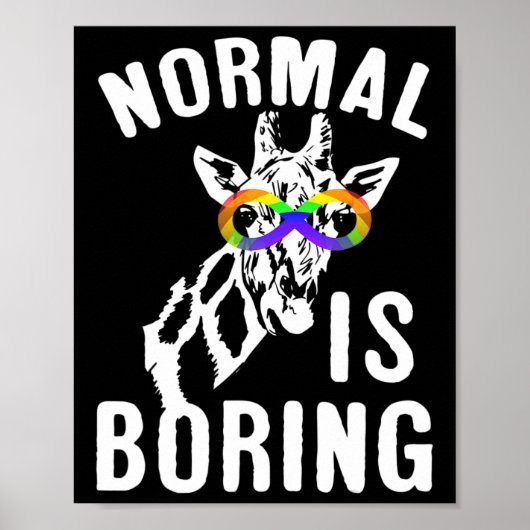 Autisme-bewustwording Normaal is het symbool van o Poster (Voorkant)