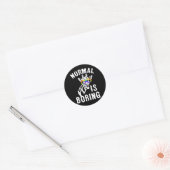 Autisme-bewustwording Normaal is het symbool van o Ronde Sticker (Envelop)