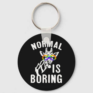 Autisme-bewustwording Normaal is het symbool van o Sleutelhanger