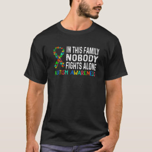 Autisme-bewustwording Puzzle in deze familie niema T-shirt
