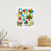 autisme bewustzijn 11-0 poster (Keuken)