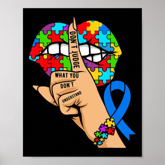 Autisme bewustzijn 1 poster (Voorkant)