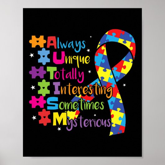 Autisme bewustzijn 1 poster (Voorkant)