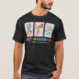 Autisme bewustzijn Accept Versta Begrip Lint Puzze T-shirt