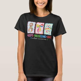 Autisme bewustzijn Accept Versta Liever Lint Puzze T-shirt
