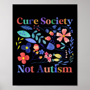 Autisme bewustzijn acceptatie genezen samenleving poster