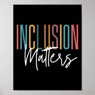 Autisme bewustzijn acceptatie inclusie problemen W Poster