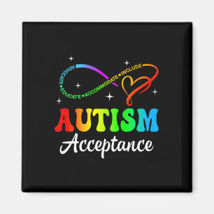 Autisme Bewustzijn Acceptatie Infinity Symbool Man Magneet