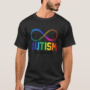 Autisme Bewustzijn Acceptatie Infinity Symbool Man T-shirt
