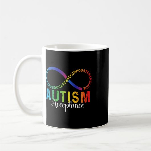 Autisme bewustzijn acceptatie oneindig symbool ADV Koffiemok (Links)