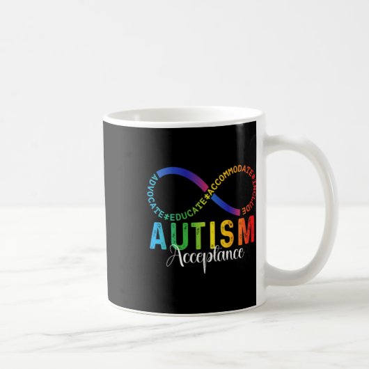 Autisme bewustzijn acceptatie oneindig symbool ADV Koffiemok (Rechts)