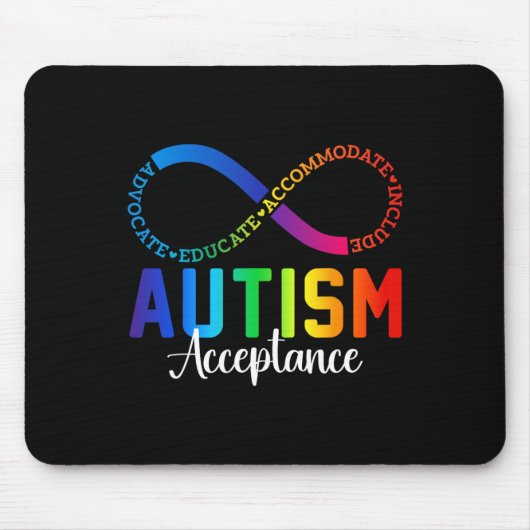 Autisme bewustzijn acceptatie oneindig symbool ADV Muismat (Voorkant)