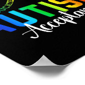 Autisme bewustzijn acceptatie oneindig symbool ADV Poster (Hoek)