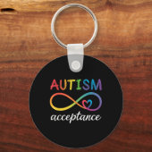 Autisme bewustzijn acceptatie oneindig symbool ADV Sleutelhanger (Voorkant)
