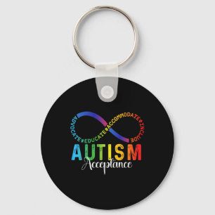 Autisme bewustzijn acceptatie oneindig symbool ADV Sleutelhanger