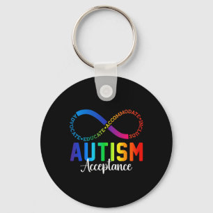 Autisme bewustzijn acceptatie oneindig symbool ADV Sleutelhanger