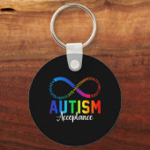 Autisme bewustzijn acceptatie oneindig symbool ADV Sleutelhanger (Voorkant)