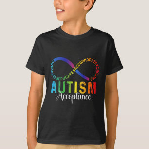 Autisme bewustzijn acceptatie oneindig symbool ADV T-shirt