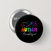 Autisme Bewustzijn Acceptatie Oneindigheidssymbool Ronde Button 5,7 Cm (Voorkant /achterkant)
