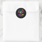 Autisme bewustzijn acceptatie oneindigheidssymbool ronde sticker (Tas)