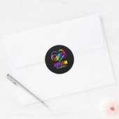 Autisme bewustzijn acceptatie oneindigheidssymbool ronde sticker (Envelop)