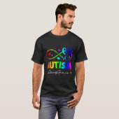 Autisme Bewustzijn Acceptatie Oneindigheidssymbool T-shirt (Voorkant volledig)