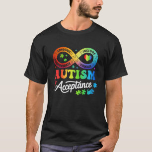 Autisme Bewustzijn Acceptatie Oneindigheidssymbool T-shirt