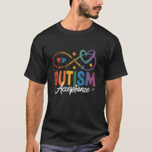 Autisme Bewustzijn Acceptatie Oneindigheidssymbool T-shirt