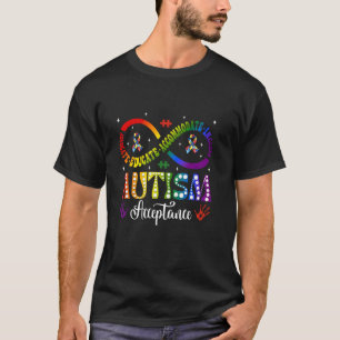 Autisme Bewustzijn Acceptatie Oneindigheidssymbool T-shirt