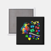 Autisme Bewustzijn Acceptatie Pinguïn Het Is Oké O Magneet (Voorkant / Achterkant)