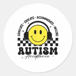Autisme Bewustzijn Acceptatie Speciaal Onderwijs D Ronde Sticker