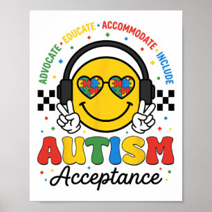 Autisme Bewustzijn Acceptatie Speciaal Onderwijs L Poster