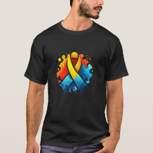 Autisme Bewustzijn Acceptatie T-shirt Autisme Symb