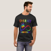 Autisme Bewustzijn Acceptatie T-shirt Oneindigheid (Voorkant volledig)