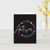 Autisme Bewustzijn Accepteer Adapt Advocate Autism Kaart (Gele Bloem)
