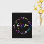 Autisme Bewustzijn Accepteer Adapt Advocate Autism Kaart (Gele Bloem)
