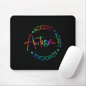 Autisme Bewustzijn Accepteer Adapt Advocate Autism Muismat (Met muis)