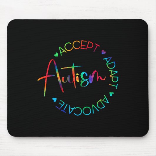 Autisme Bewustzijn Accepteer Adapt Advocate Autism Muismat (Voorkant)