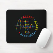 Autisme Bewustzijn Accepteer Adapt Advocate Autism Muismat (Met muis)