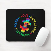 Autisme Bewustzijn Accepteer Adapt Advocate Autism Muismat (Met muis)