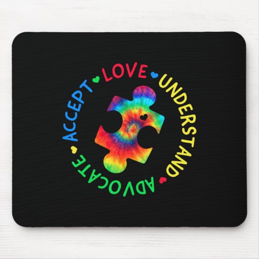 Autisme Bewustzijn Accepteer Adapt Advocate Autism Muismat (Voorkant)